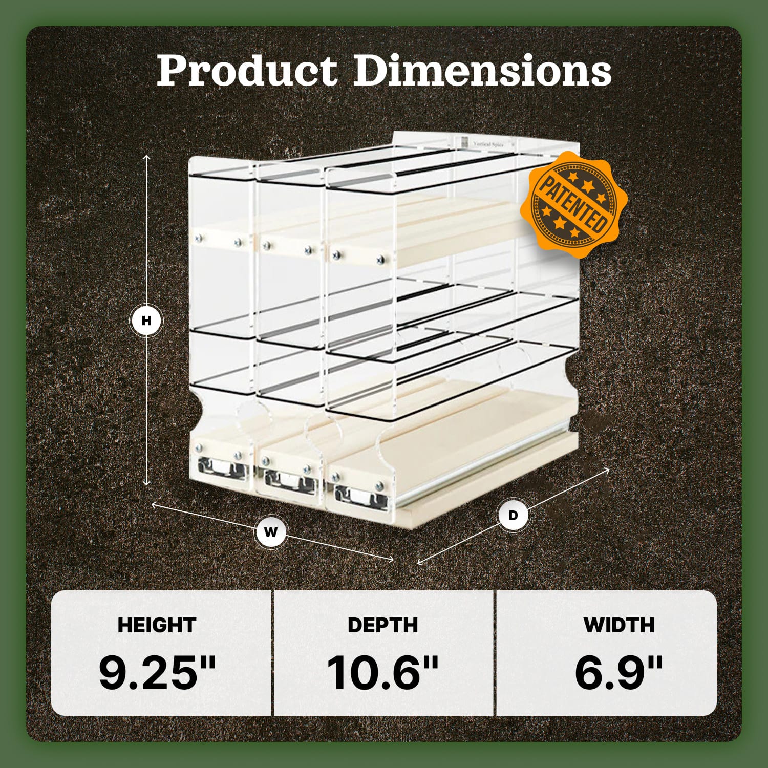 222x1.5x11 Spice Rack Drawer