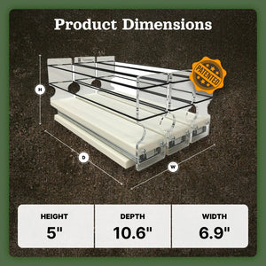 3 Drawers - Unit Holds 15 Spices