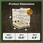 222xADJx11 Adjustable Spice Rack Drawer - Cream (DIY)