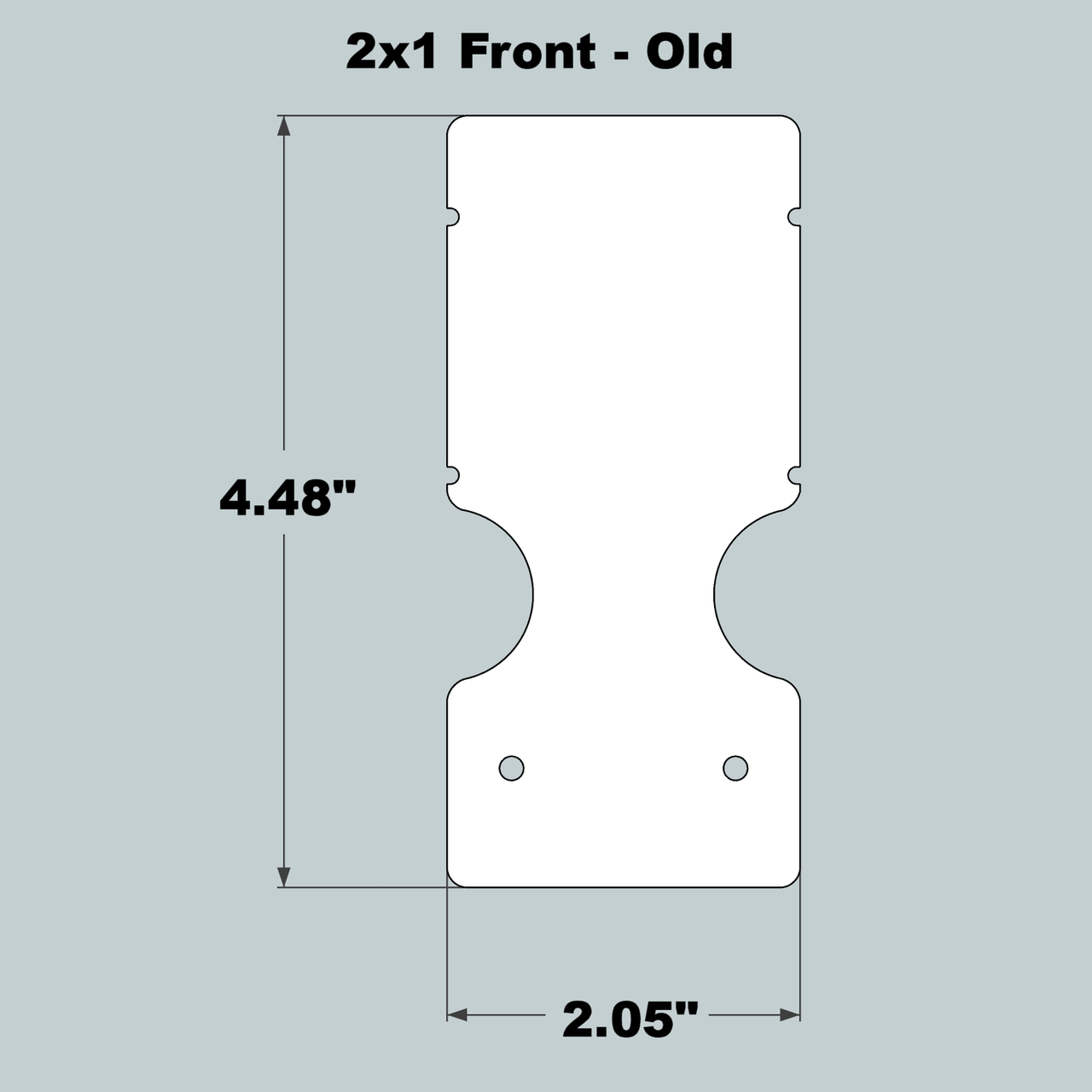 2x1x11 Replacement Old Style Front and Back