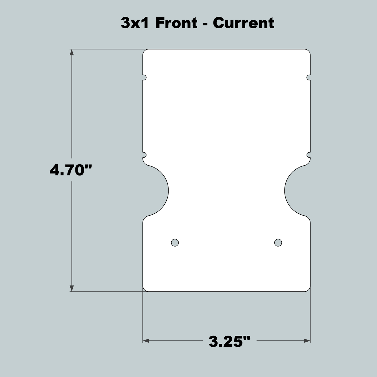 3x1x18 Replacement Front, Middle and Back - Current