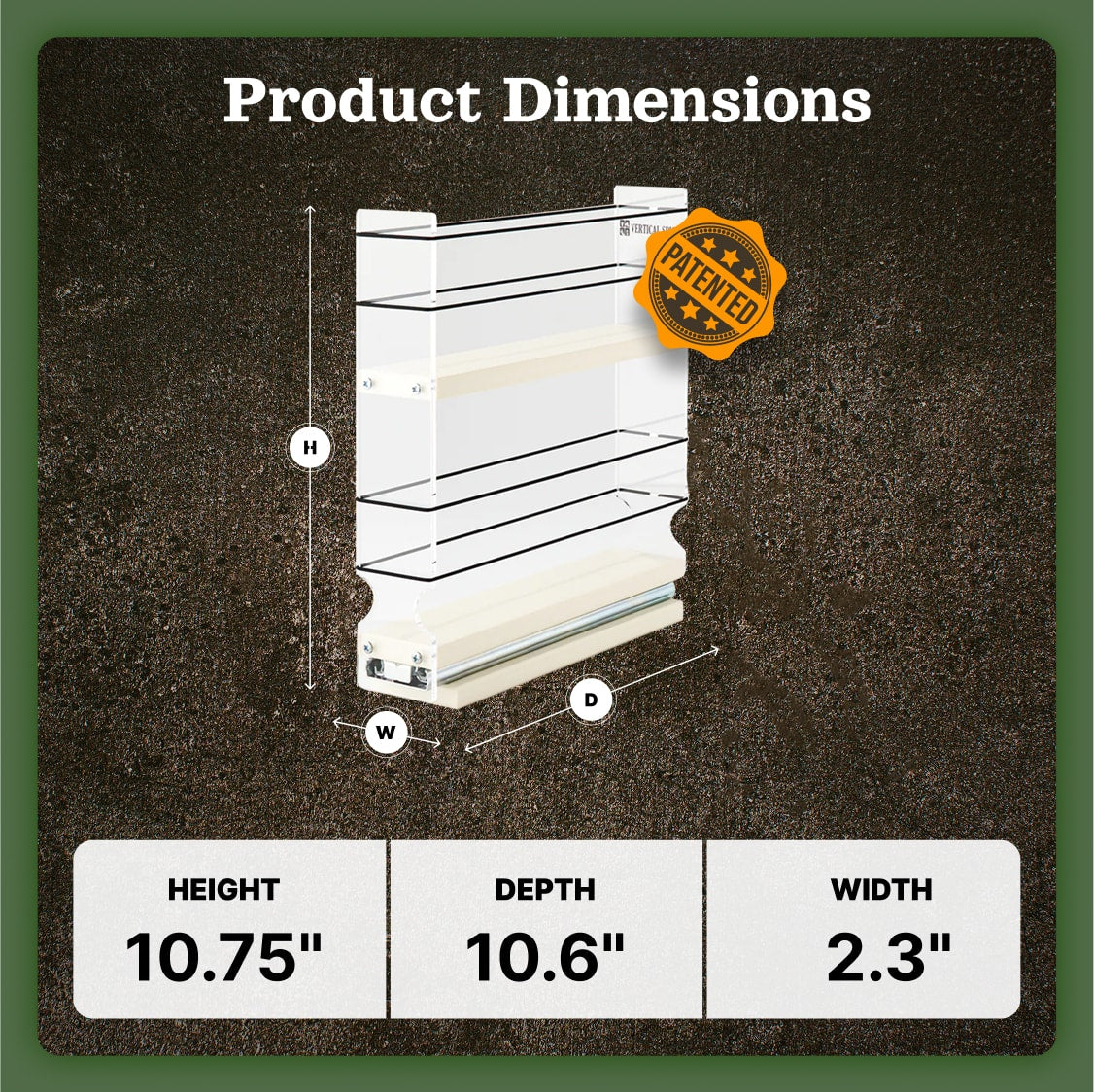 2x2x11 Spice Rack Drawer