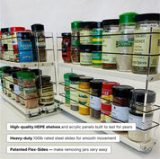 222x2x14 Spice Rack Drawer - Cream