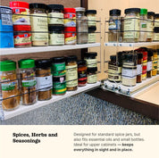 222x2x14 Spice Rack Drawer - Cream