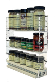 2xADJx11 Adjustable Spice Rack Drawer - Cream (DIY)