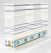 3x2x22 Spice Rack Drawer - Cream