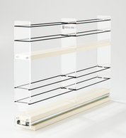 2x1x18 Spice Rack Drawer Cream - Kitchen, Bath, Pantry, Anywhere You Have Hard To Reach Spaces