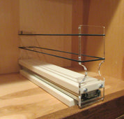 Spice Rack 2x1x11, Cream - In cabinet
