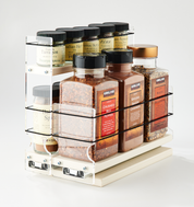 23x1.5x11 Spice Rack Combo Drawers Cream
Unit: 5.75" wide x 9.25" tall x 10.6" depth
Drawers: (1) 2.1" wide x 10.05" long and (1) 3.25" wide x 10.05" long