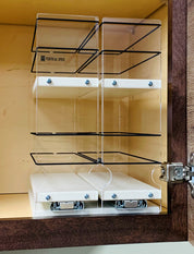 Spice Rack 33x2x11, Cream, In Cabinet