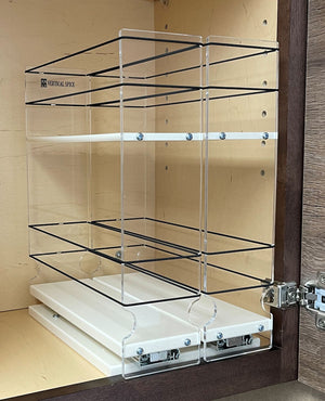 2 Drawers w/2 Tiers spaced 7.12”