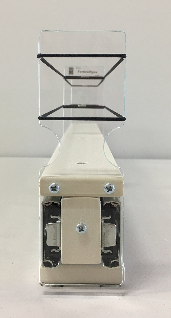 2x1x22 Spice Rack Drawer - Cream, Front View