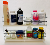 Spice Rack 3 x 2 x 18, Cream - Loaded and Full