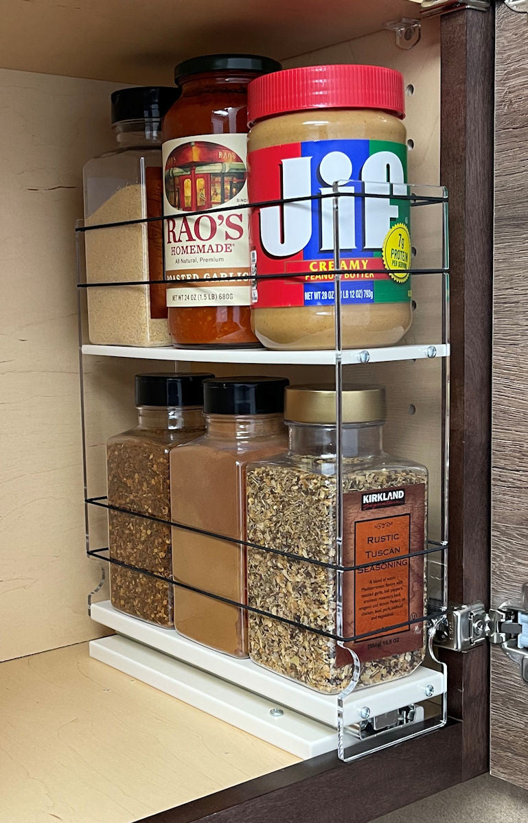 3x2TLx11 Spice Rack Cream - Organize a Wide Range of Containers