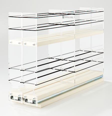 22x2x18 Spice Rack Drawer - Cream – Vertical Spice 22x2x18 Spice Rack Drawer - Cream – Vertical Spice