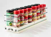 22x1x18 Spice Rack Drawers Cream - Store Your Mix of Spice Jars
