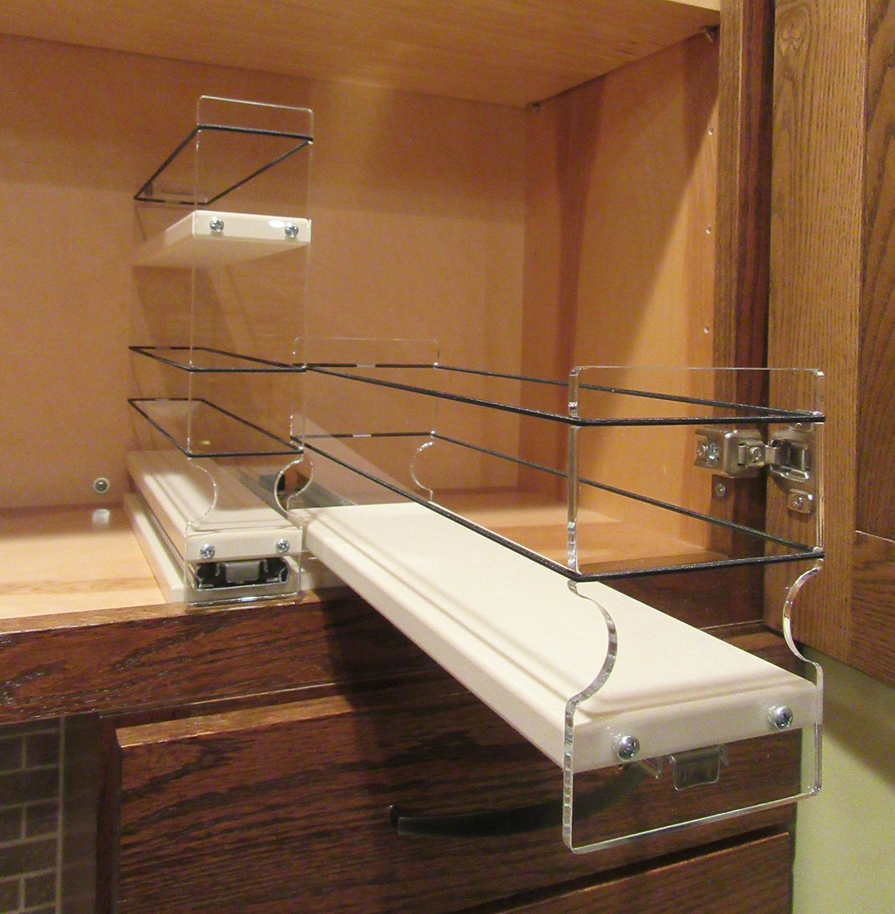 23x1.5x11 Spice Rack Combo Drawers - Drawer Out