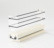 2x1x11 Spice Rack Drawer Cream