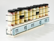 2x1x22 Spice Rack Drawer Cream - Organize and Find Your Spices