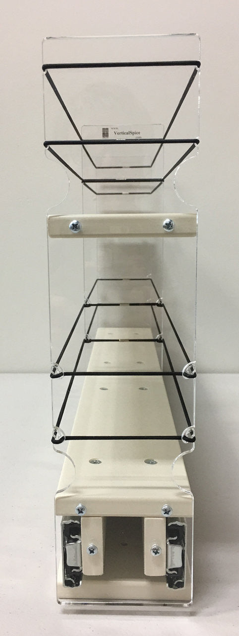 3x2x22 Spice Rack Drawer - Cream, Front view