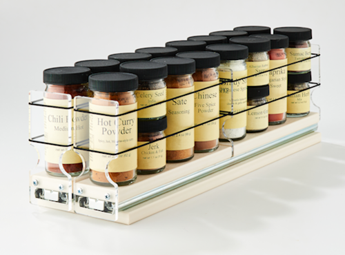 22x1x18 Spice Rack Drawers Cream - 4.6" Wide x 5" Tall x 18" Depth