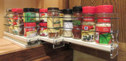 Spice Rack 222x1x11, Cream - Three separate full extension drawers