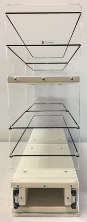 5x2x22 Storage Solution Drawer - Cream, Front view
