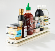 3x1x18 Spice Rack Drawer Cream - Reachs 18" Into Your Cabinet
