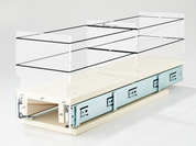 5x1x22 Storage Solution Drawer  Cream - Full Depth Cabinet Access