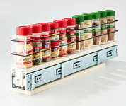 2x1x22 Spice Rack Drawer Cream - Store Spices