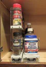 Spice Rack 23x2x11 Combo Drawers - Great Access and Compact Storage