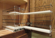 Spice Rack 222x1.5x11 Cream In Cabinet Drawwr Pulled Out
