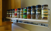 2x1x22 Spice Rack Drawer - Maple, Extended, Full
Unit: 2.3" wide x 6.52" tall x 22.1" depth
Drawers: (1) 2 sections each 2.1" wide x 10.7" long
