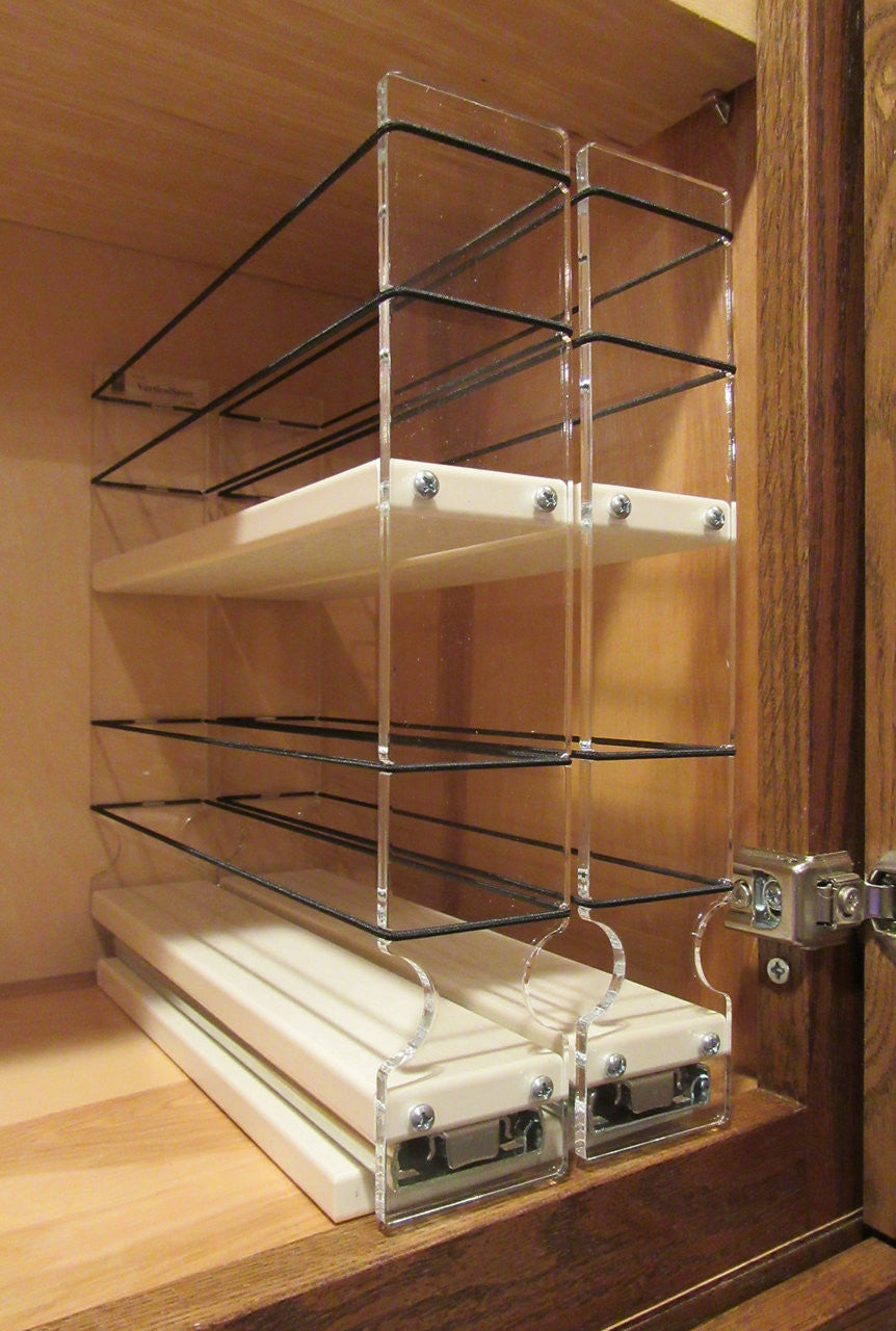 Spice Rack 22 x 2 x 11, Cream - Empty In