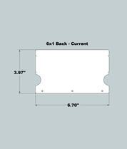 6x1x11 Replacement Back - New/Current