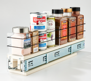 3x1x22 Spice Rack Drawer Cream