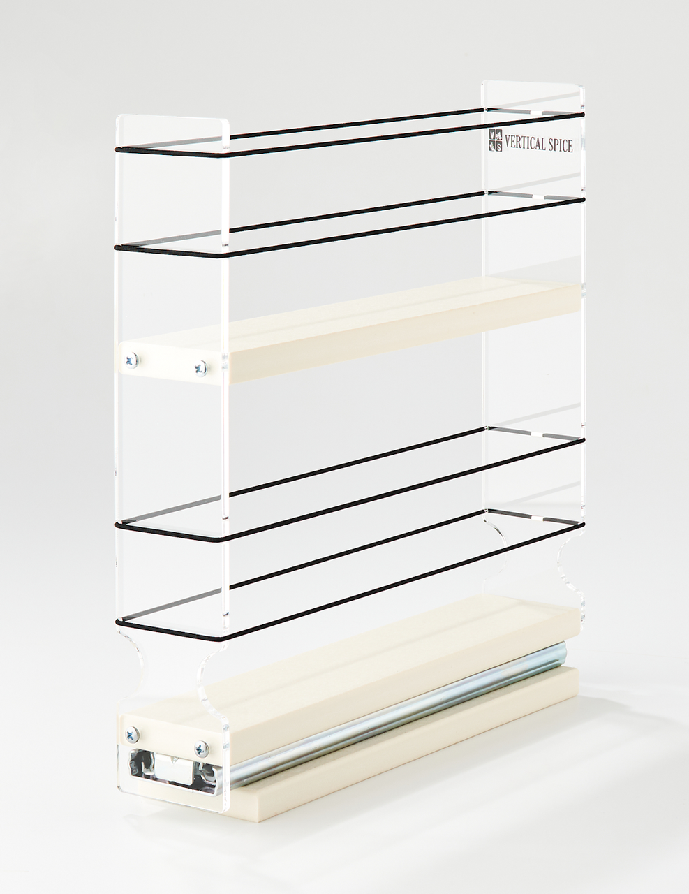 Spice Rack 2x2x11, Cream