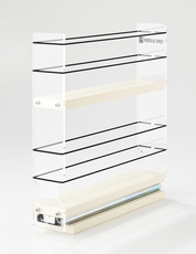 Spice Rack 2x2x11, Cream