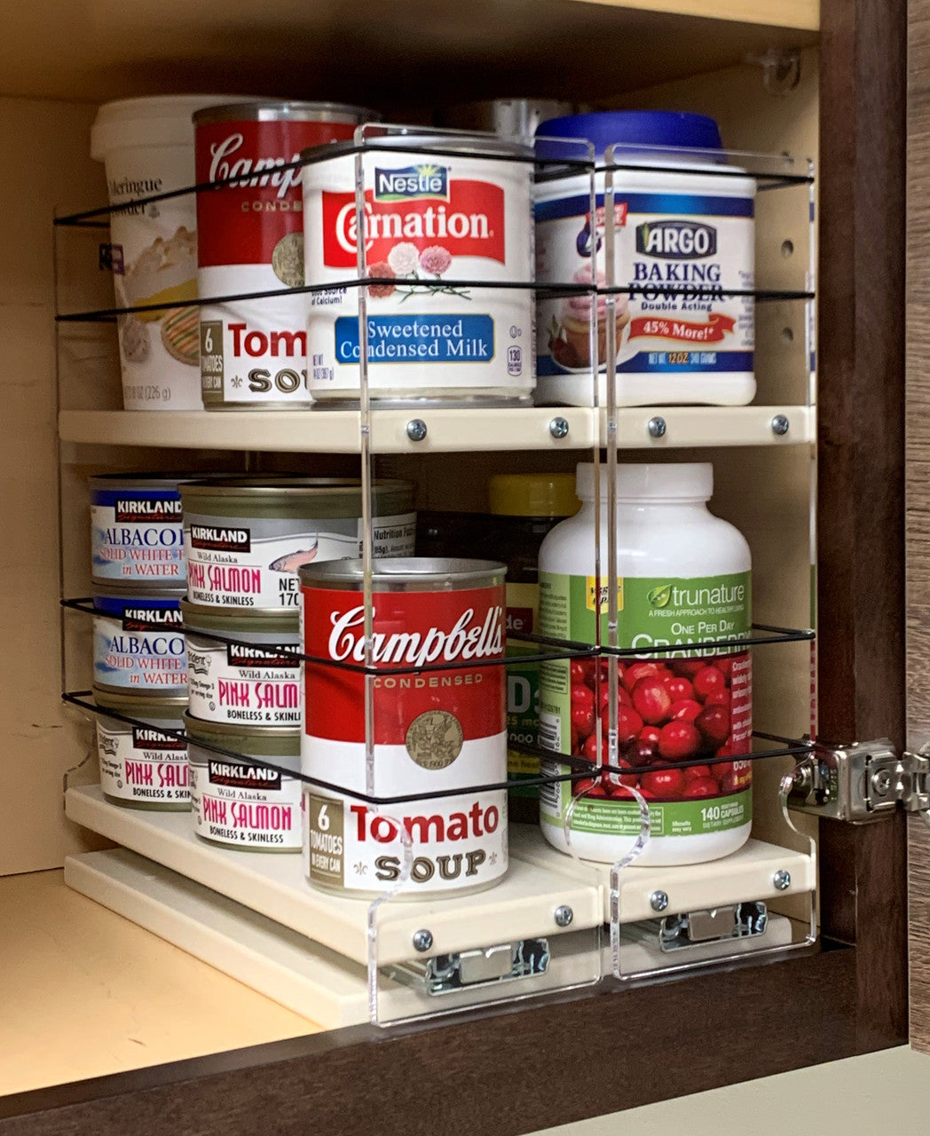 Spice Rack 33x2x11, Cream
Unit: 6.9" wide x 10.75" tall x 10.6" depth
Drawers: (2) 3.25" wide x 10.05" long