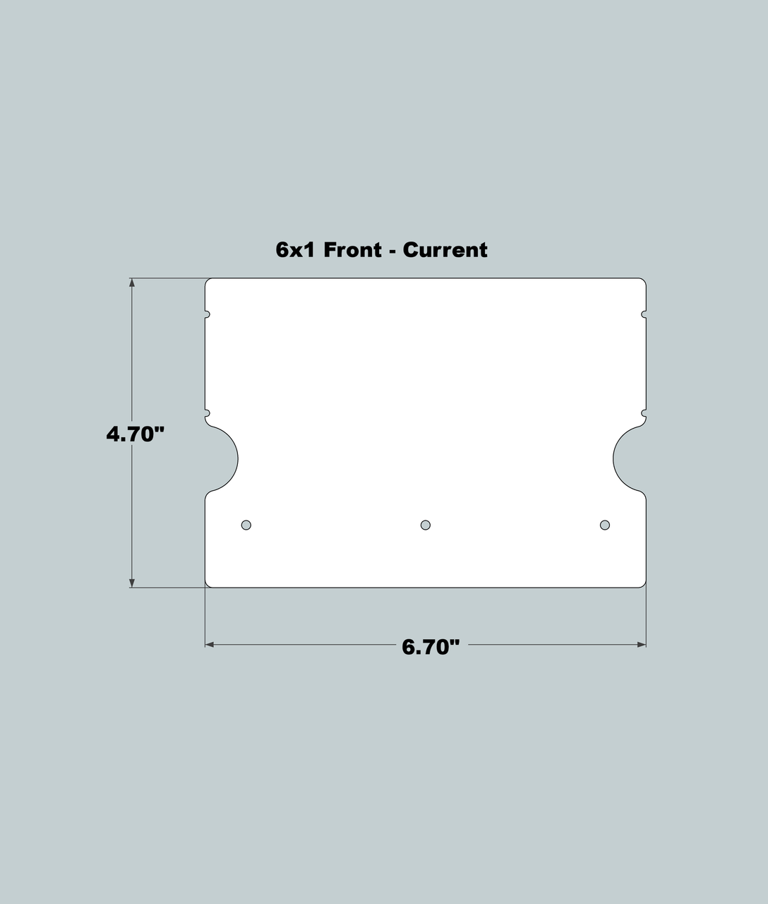 6x1x11 Replacement Front - New/Current