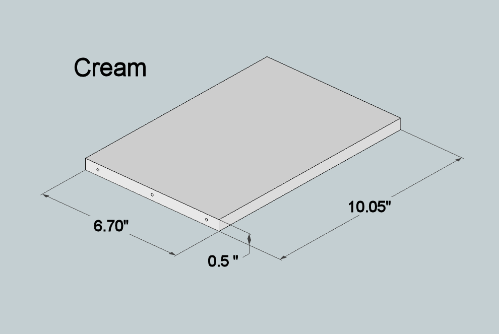 6x11 Drawer - Cream or Maple