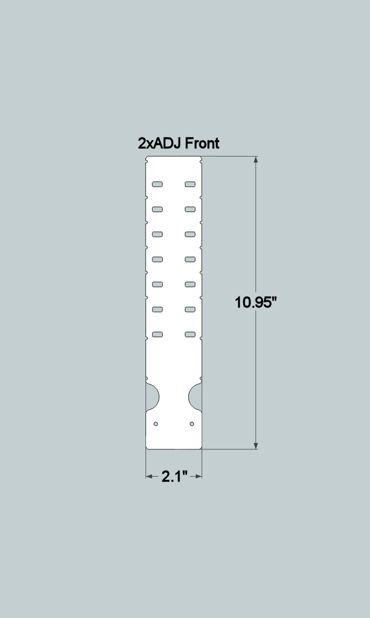 2xADJx11 Adjustable Front and Back - Quick Change