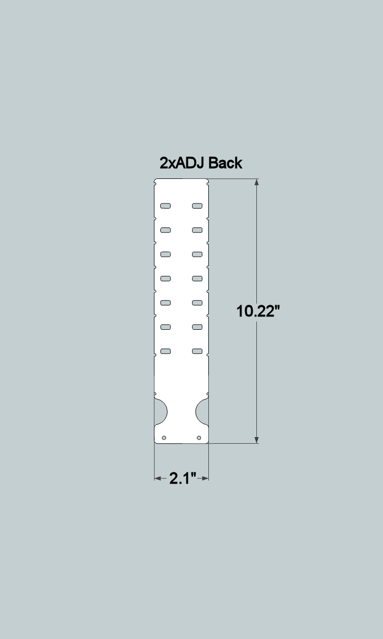 2xADJx11 Adjustable Front and Back - Quick Change