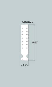 2xADJx11 Adjustable Front and Back - Quick Change