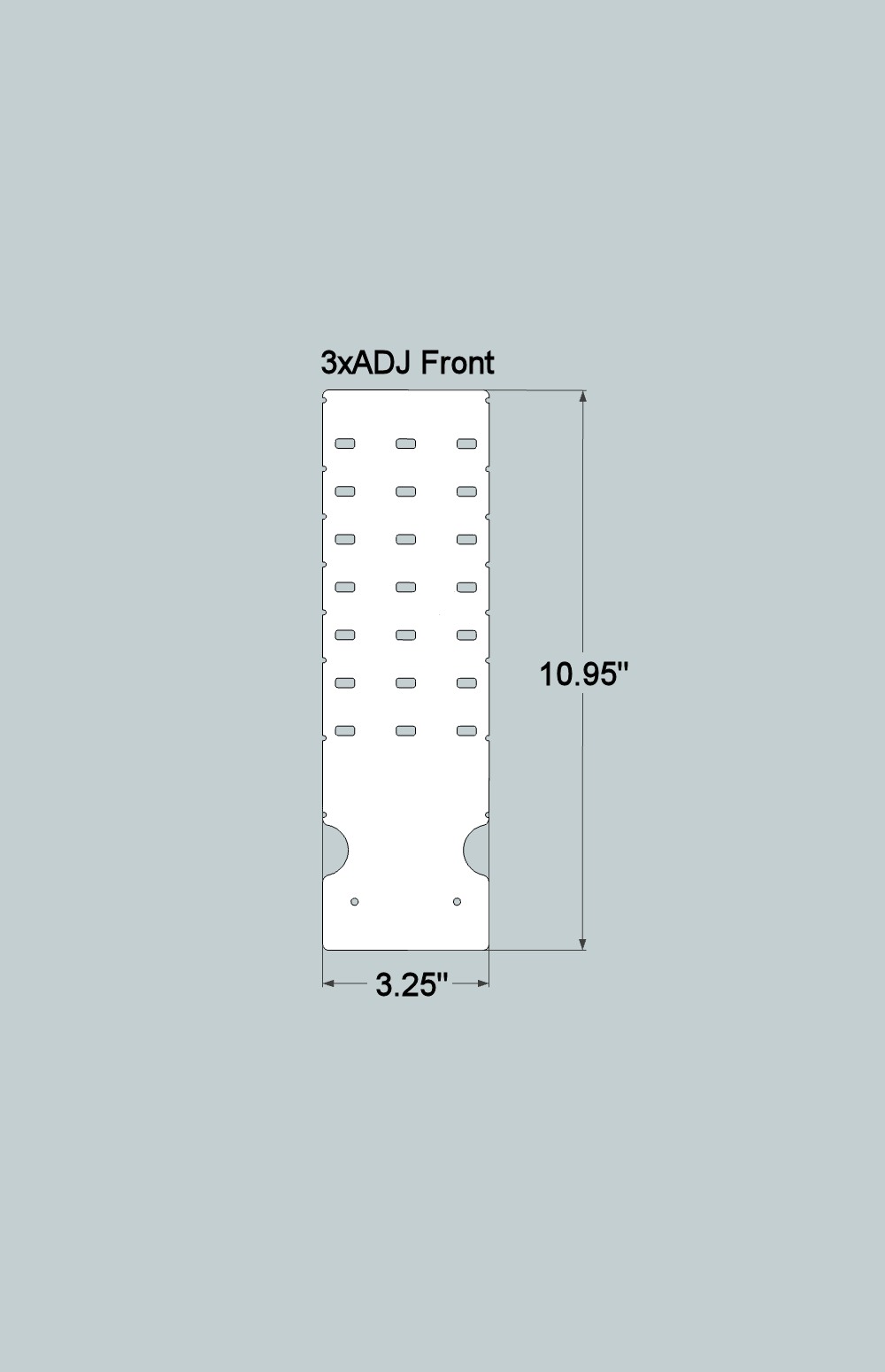 3xADJx11 Adjustable Front and Back - Quick Change