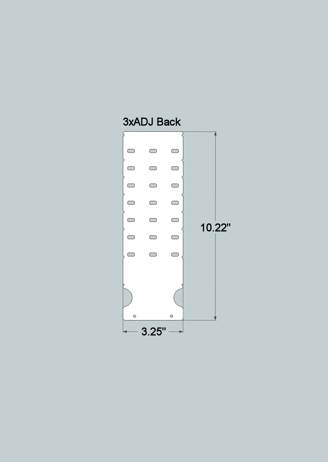 3xADJx11 Adjustable Front and Back - Quick Change