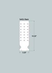 3xADJx11 Adjustable Front and Back - Quick Change