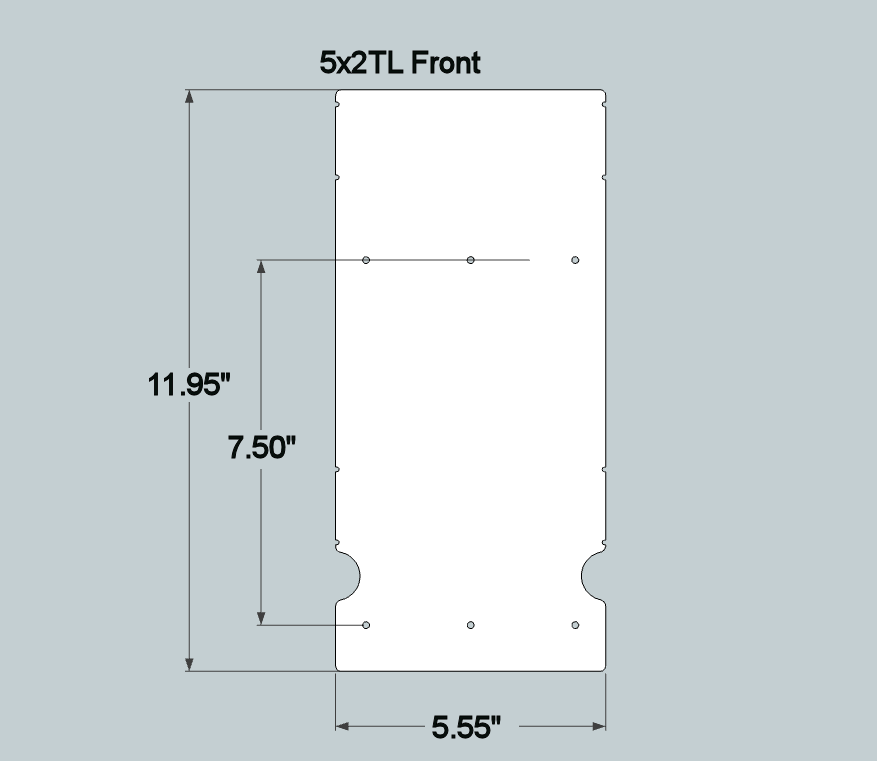 5x2TLx11 Replacement Front and Back - Current
