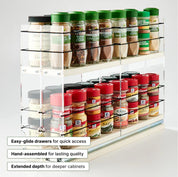 22x2x18 Spice Rack Drawer - Cream