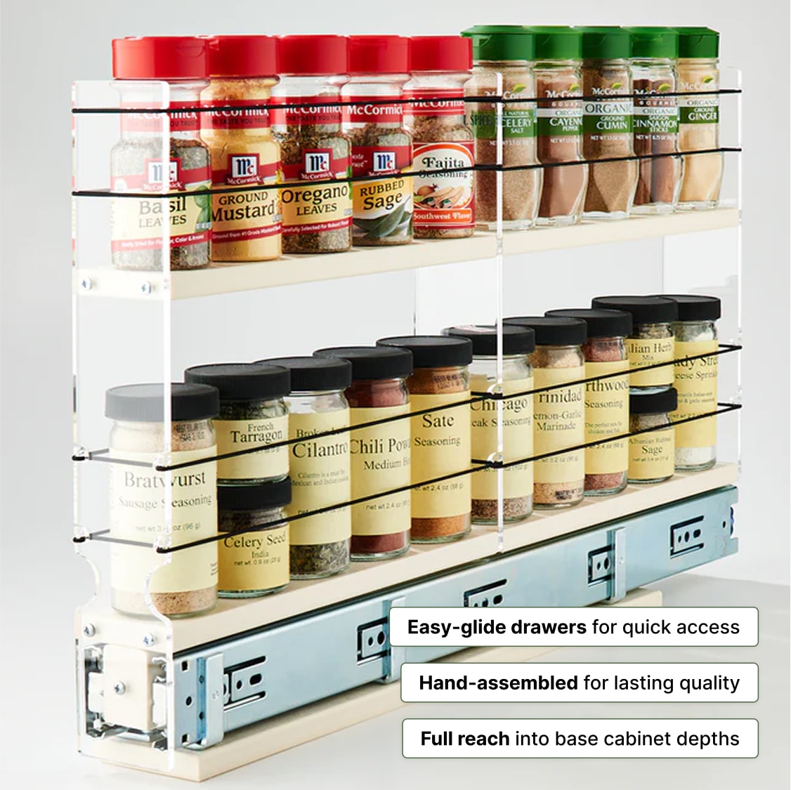 2x2x22 Pull-Out Spice Rack Drawer | 22